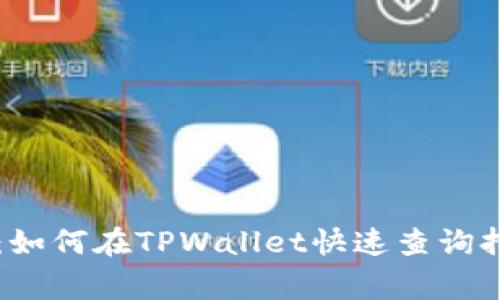 专家独家揭秘：如何在TPWallet快速查询持币地址的秘诀
